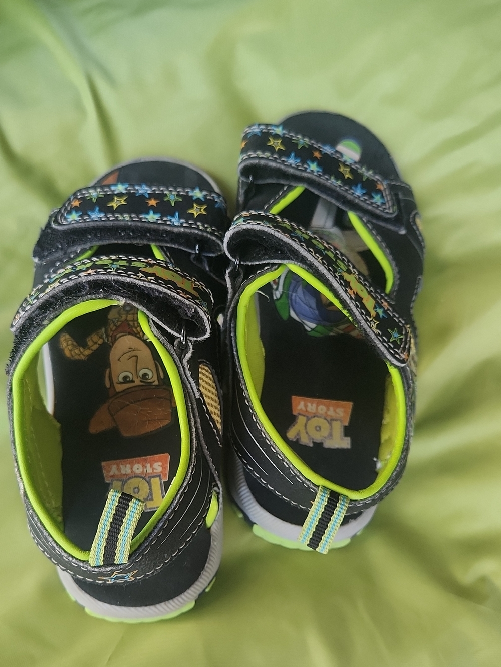 Kids Disney Toy Story Size 10 Sandals with Velcro Straps
